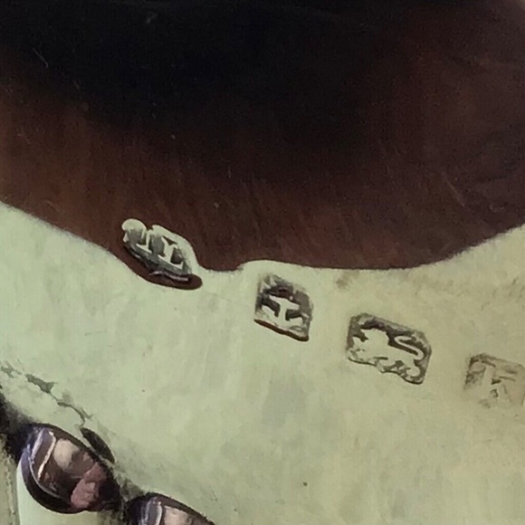 Antique Isidore Leapman Sterling Silver Bachelor Tea Set Teapot Sugar Creamer - Picture 8 of 9